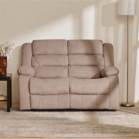 Buy Cairo NXT Fabric 2-Seater Recliner - Beige from Home Centre at just ...