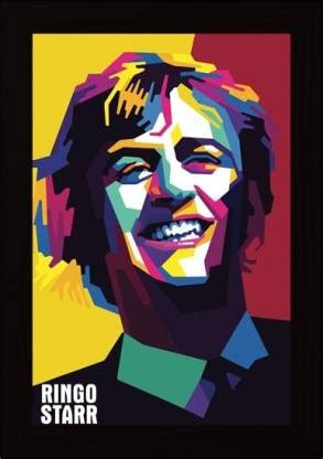 The Beatles Ringo Starr Graphic Art Framed Poster Paper Print - Gaming ...