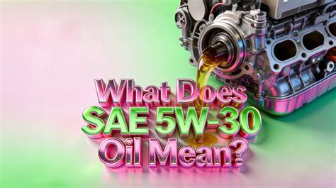 What Does SAE 5W-30 Oil Mean?