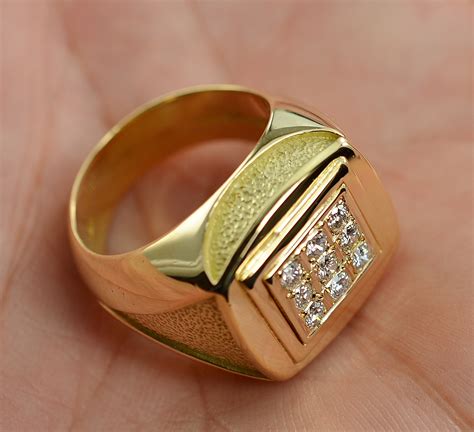 Gold Spinning Ring Mens
