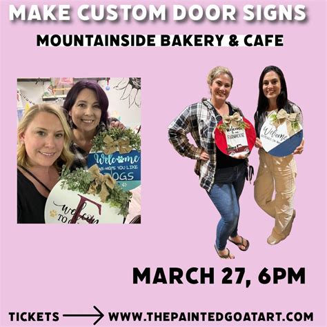 Custom Door Signs @ Mountainside Bakery & Cafe , Mountainside Bakery ...
