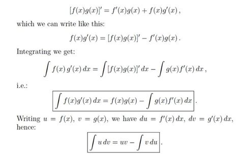Image result for Integration by Parts Tutorial
