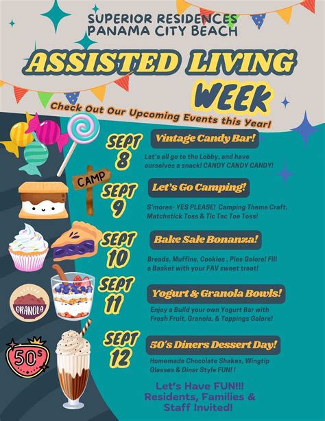 2025 Assisted Living Week! 🍪🍩🍭🍫🍬, 95 Grand Heron Dr, Panama City Beach, FL, 7 September to 13 ...