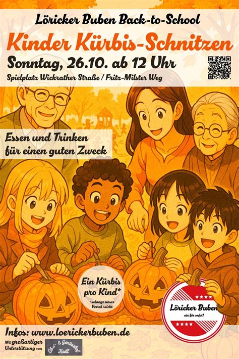 Back-to-School Kinder-Kürbis-Schnitzen, Spielplatz Wickrather Str ...