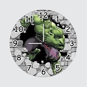 Buy TERA MERA GIFT | Hulk Kids Wall Clock 12 Inch | 6mm MDF Matte ...