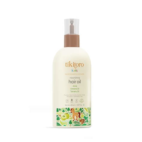 Buy Tikitoro Kids Nourishing Hair Oil, 100% Vegan with Bringha, Amla ...
