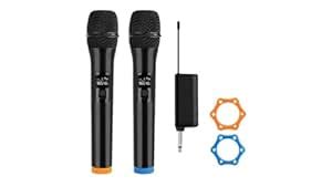 Wireless Dual Microphones UHF Wilsons, Karaoke Dynamic Handheld mic ...