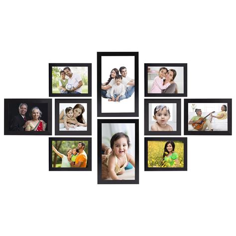 Buy Amazon Brand - Solimo Collage Photo Frames, Set of 10, Wall Hanging ...