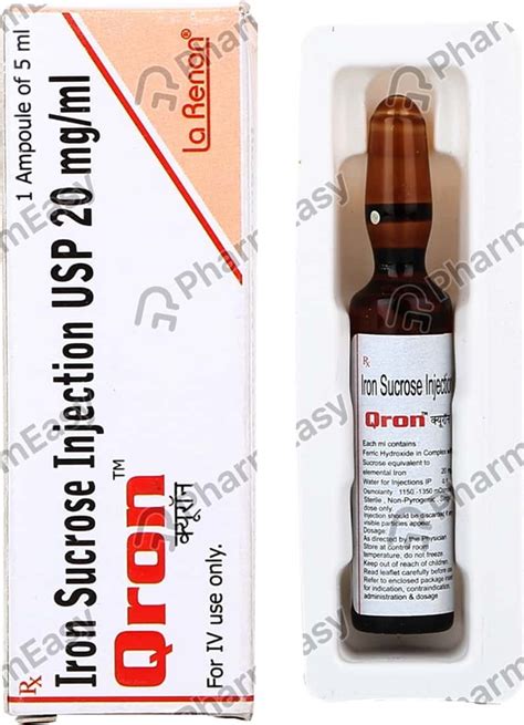Qron 20 MG Injection (5): Uses, Side Effects, Price & Dosage | PharmEasy