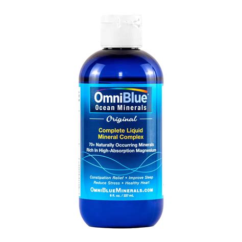 Buy OmniBlue Ocean Minerals Liquid Magnesium (420mg) & 70+ Trace ...