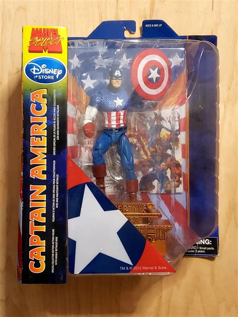 🗨🇺🇲 Marvel Select Classic Captain America Action Figure 2012 🇺🇲🗨 | eBay