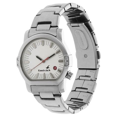 Buy Online Fastrack Quartz Analog White Dial Stainless Steel Strap ...