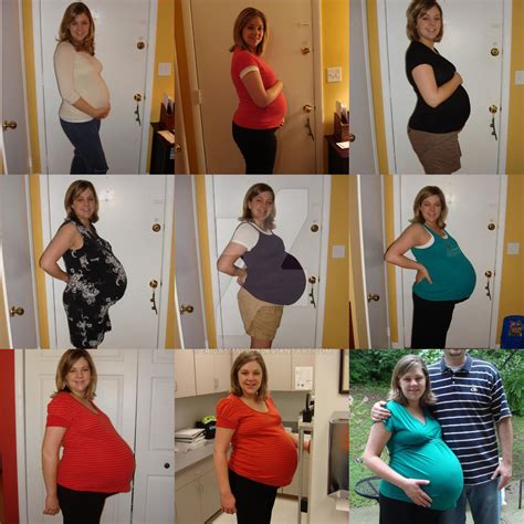 Triplet belly progression by ericasmall39 on DeviantArt