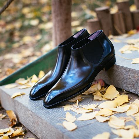 Black Leather Felicia Chelsea Boots - AW24 – Costoso Italiano