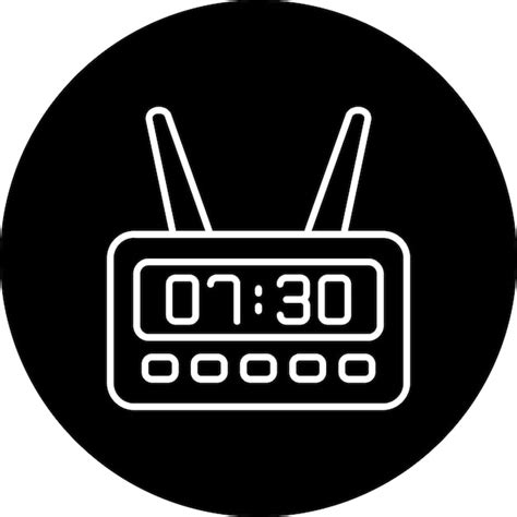 Smart clock icon | Premium Vector