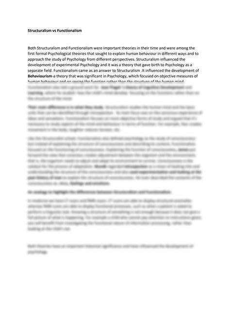 Image result for Structuralism Vs Functionalism Explained