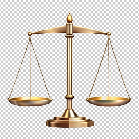 Premium PSD | Balance scale isolated on transparent background