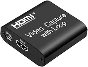 RuhZa Video Capture Cards with Loop Out, 1080P 60FPS USB 2.0 HDMI ...