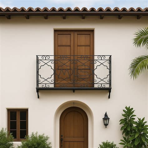 Wrought Iron Balcony Railing | Spanish Colonial Design