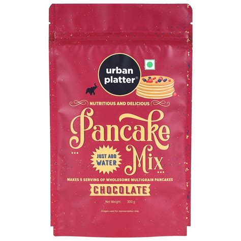 Urban Platter Chocolate Pancake Mix, 300g (Refined Flour free | Instan