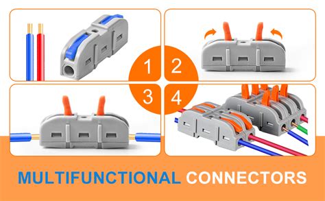 ROBOWAY 10 PCS Lever Wire Nut Connectors, Quick Wiring Cable Connector ...