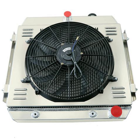 Buy RadRace Aluminum Radiator for 1955 1956 1957 Chevy Bel Air/Sedan ...