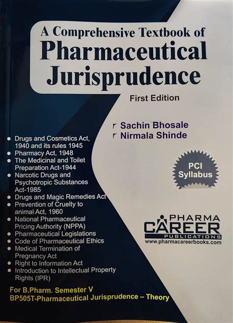 Buy A Comprehensive Textbook of Pharmaceutical Jurisprudence Book ...
