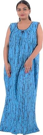 Buy MIAVII CREATION Floral Printed Pure Cotton Fabric Maxi/NIGHTSUTE ...
