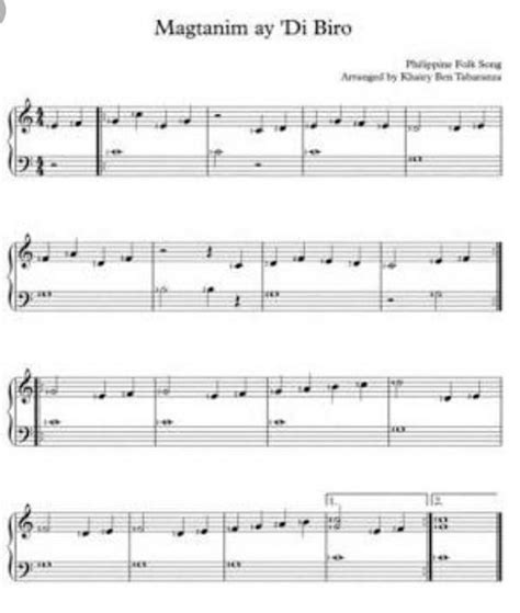 What is magtanim ay di biro musical characteristic - Brainly.in