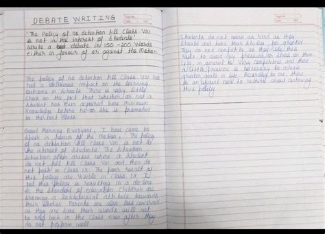 report writing about debate competition in online - Brainly.in