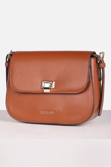 Buy Women Brown Solid Casual Sling Bag Online - 39974514 | Van Heusen