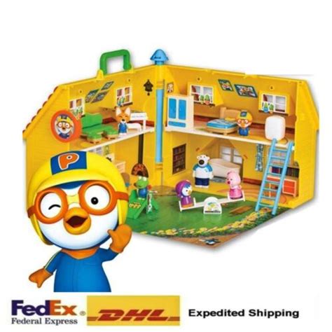 Buy Pororo Happy Pororo House Figures Sound Light Kids Toy Role Play ...
