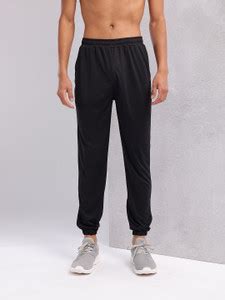 HRX by Hrithik Roshan Solid Men Black Track Pants - Buy HRX by Hrithik ...