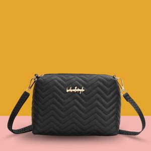 LIKE STYLE Black Sling Bag Embroidered Sling Bag with adjustable Strap ...