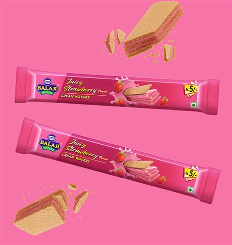 Cream Wafers - Juicy Strawberry – Balaji Wafers