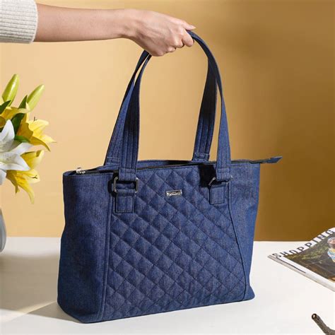 Quilted Denim Handbag Online - Premium Tote Bag | Nestasia