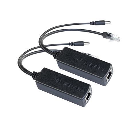 AIGWS 10/100M IEEE 802.3 af PoE Splitter 12V, Power Over Ethernet ...