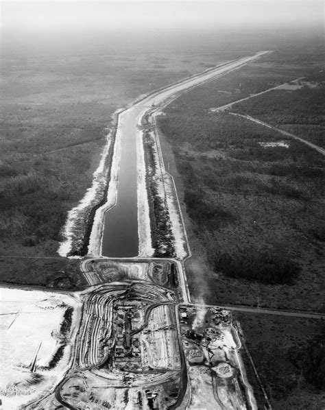 Florida Memory - Aerial view overlooking construction of the Cross ...