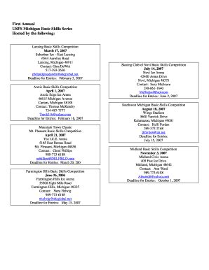 Fillable Online First Annual USFS Michigan Basic Skills Series Hosted ...