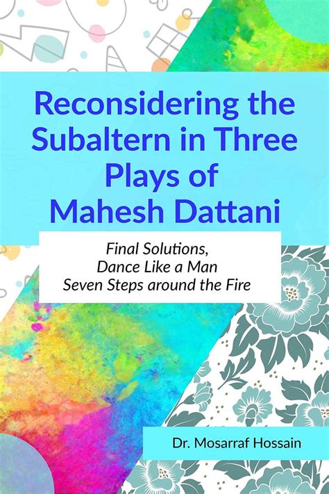 Amazon.in: Buy Reconsidering the Subaltern in Three Plays of Mahesh ...