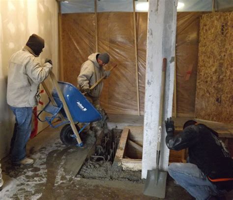 Working pairs, 8.5 yards of cement was brought in a wheelbarrow at a ...