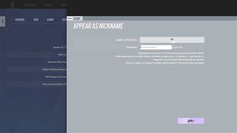 How to change name in Rainbow Six Siege