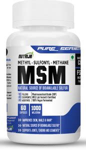 NutriJa MSM (Methyl Sulfonyl Methane) 1000mg - 60 Veg Capsules Price in ...