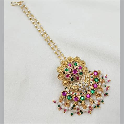 NAFJ Floral Majesty Traditional Mangtikka {Headpiece} – JewelEMarket