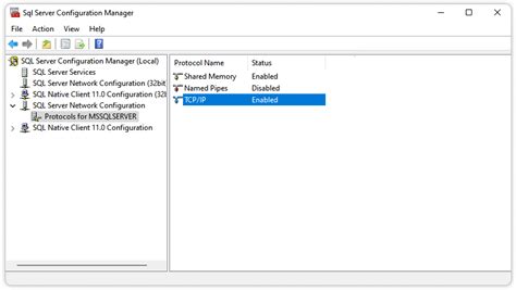 Image result for Protocol Tab SQL Server 2019