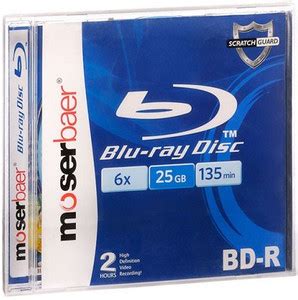 moserbaer Blu-ray Recordable jewel case pvc 25 GB - moserbaer ...