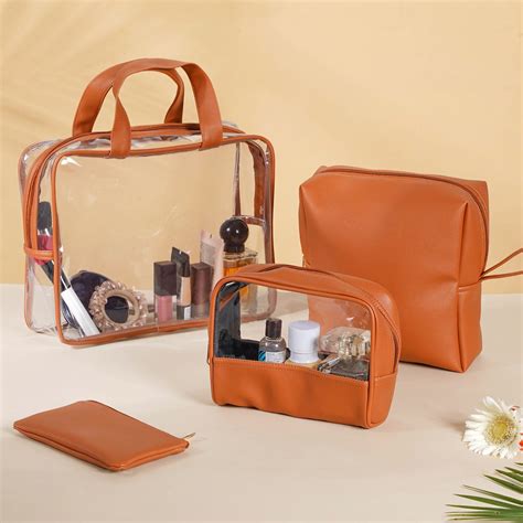 Brown Travel Kit Set of 4 Online - Premium Travel Kit | Nestasia