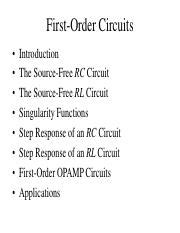 First Order Circuits 的图像结果