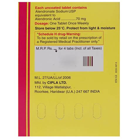 Osteofos 70 Tablet | Uses, Side Effects, Price | Apollo Pharmacy