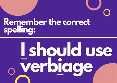 Verbage Or Verbiage